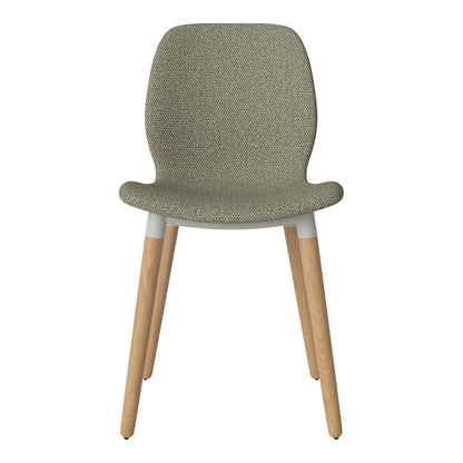 Chaise de salle à manger Seed - Rembourrée - Base en chêne huilé