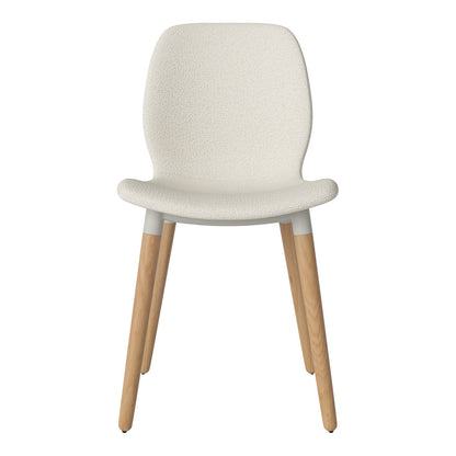 Chaise de salle à manger Seed - Rembourrée - Base en chêne huilé