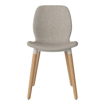 Chaise de salle à manger Seed - Rembourrée - Base en chêne huilé