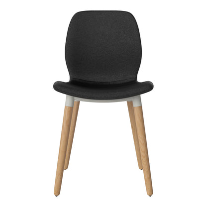 Chaise de salle à manger Seed - Rembourrée - Base en chêne huilé