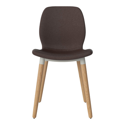 Chaise de salle à manger Seed - Rembourrée - Base en chêne huilé