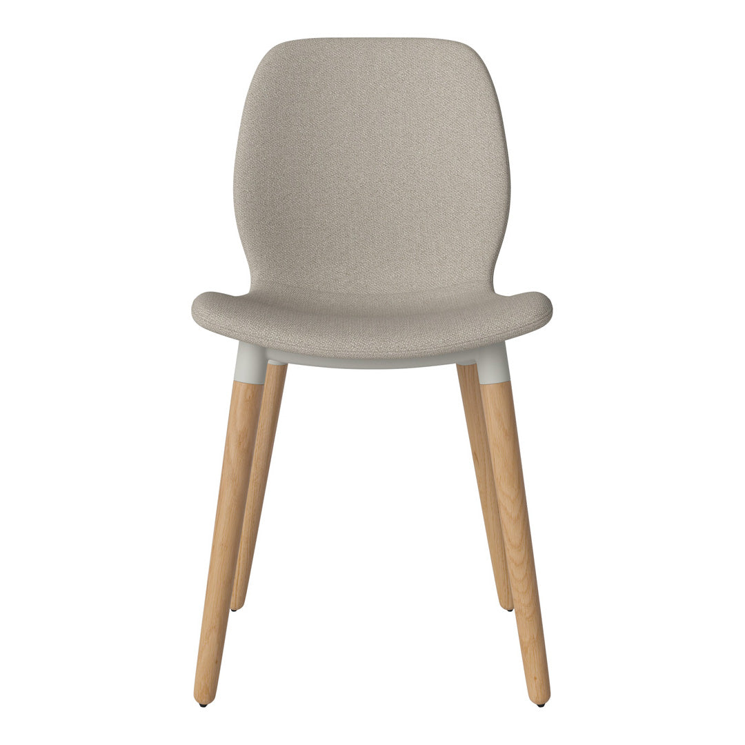 Chaise de salle à manger Seed - Rembourrée - Base en chêne huilé