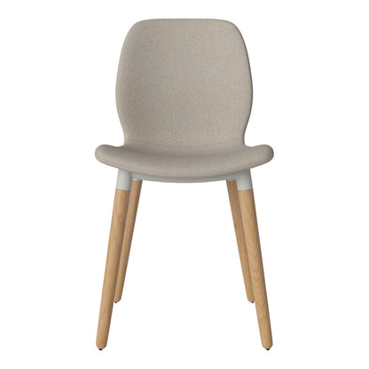Chaise de salle à manger Seed - Rembourrée - Base en chêne huilé