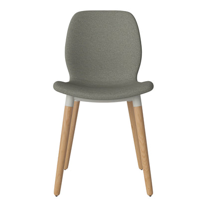 Chaise de salle à manger Seed - Rembourrée - Base en chêne huilé
