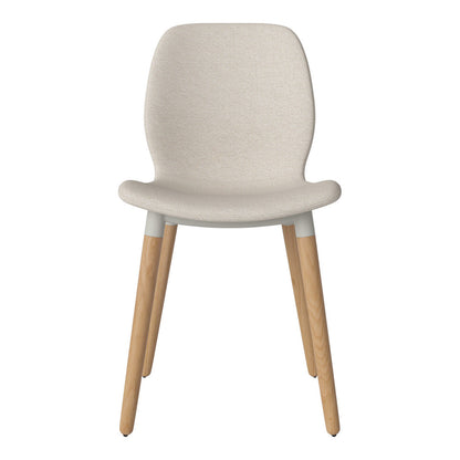 Chaise de salle à manger Seed - Rembourrée - Base en chêne huilé