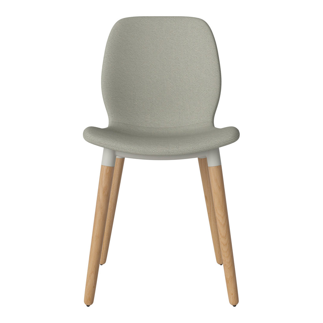 Chaise de salle à manger Seed - Rembourrée - Base en chêne huilé