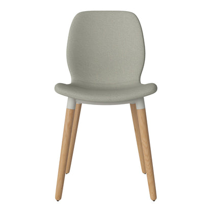 Chaise de salle à manger Seed - Rembourrée - Base en chêne huilé