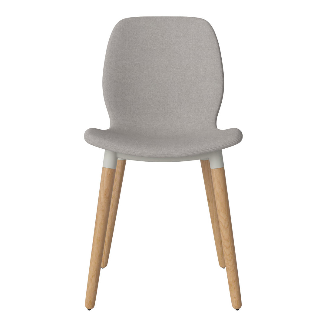 Chaise de salle à manger Seed - Rembourrée - Base en chêne huilé