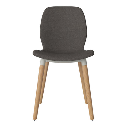 Chaise de salle à manger Seed - Rembourrée - Base en chêne huilé