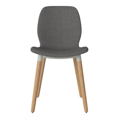 Chaise de salle à manger Seed - Rembourrée - Base en chêne huilé