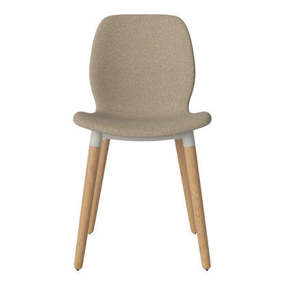 Chaise de salle à manger Seed - Rembourrée - Base en chêne huilé