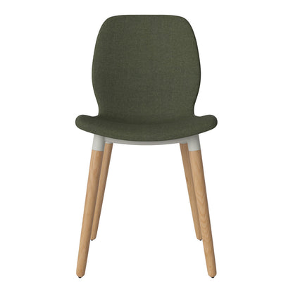 Chaise de salle à manger Seed - Rembourrée - Base en chêne huilé