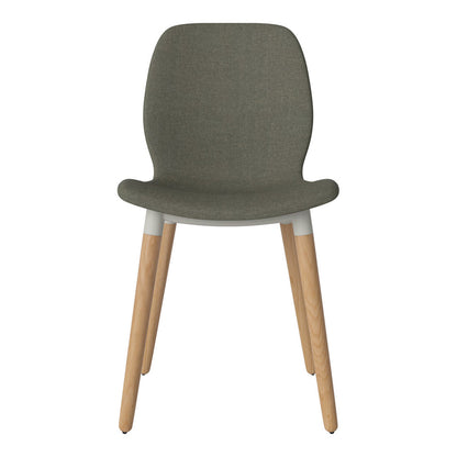 Chaise de salle à manger Seed - Rembourrée - Base en chêne huilé