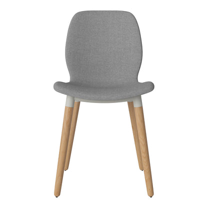 Chaise de salle à manger Seed - Rembourrée - Base en chêne huilé