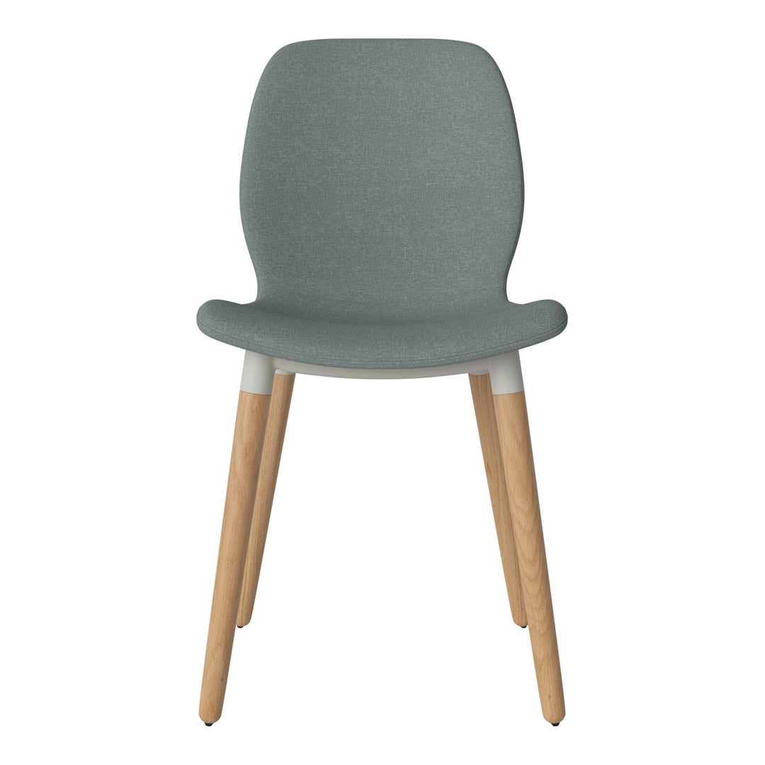 Chaise de salle à manger Seed - Rembourrée - Base en chêne huilé