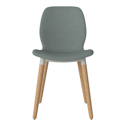 Chaise de salle à manger Seed - Rembourrée - Base en chêne huilé
