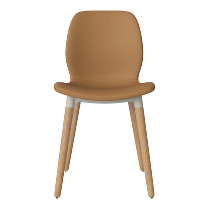 Chaise de salle à manger Seed - Rembourrée - Base en chêne huilé