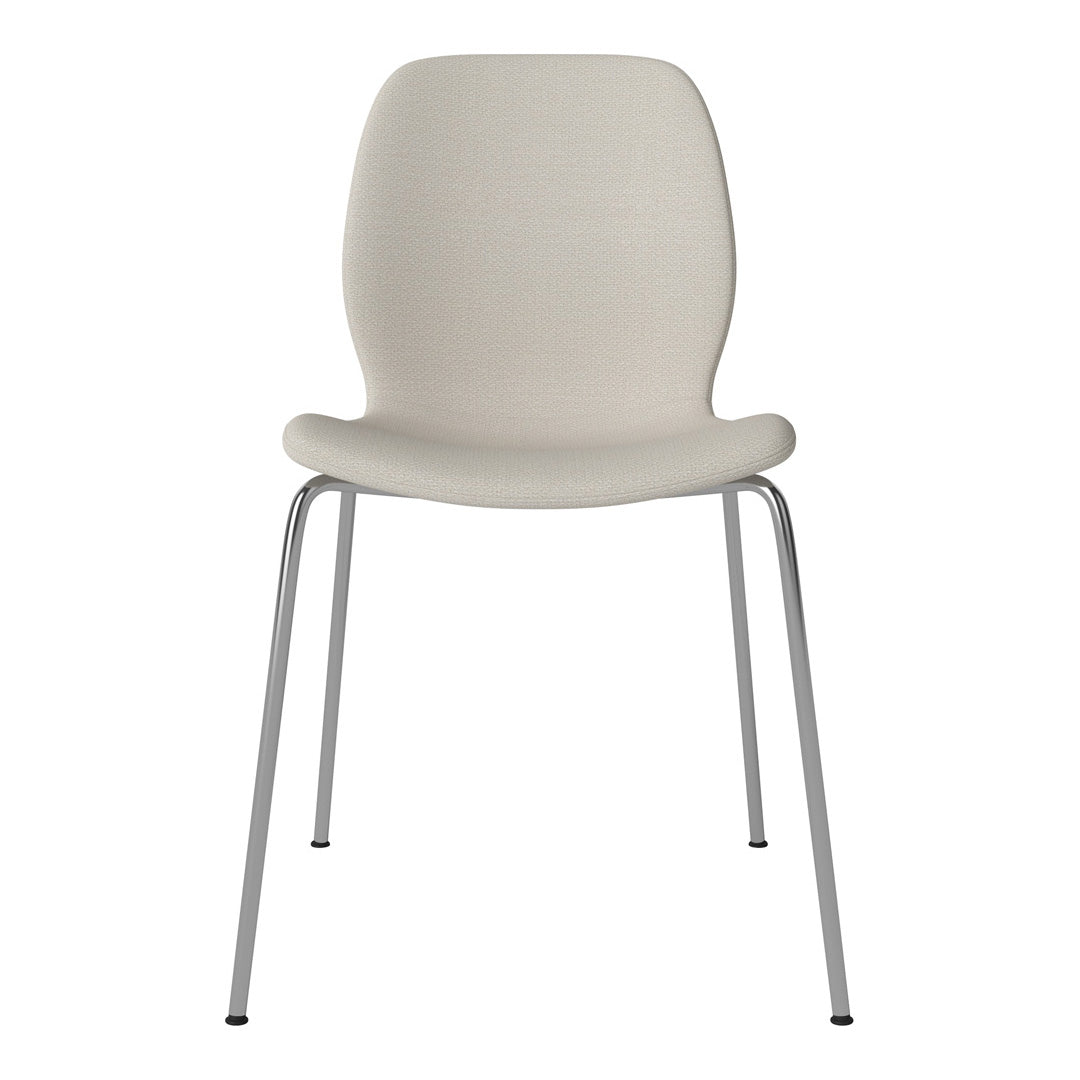 Chaise de salle à manger Seed - Rembourrée - Base chromée