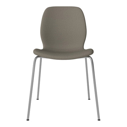 Chaise de salle à manger Seed - Rembourrée - Base chromée