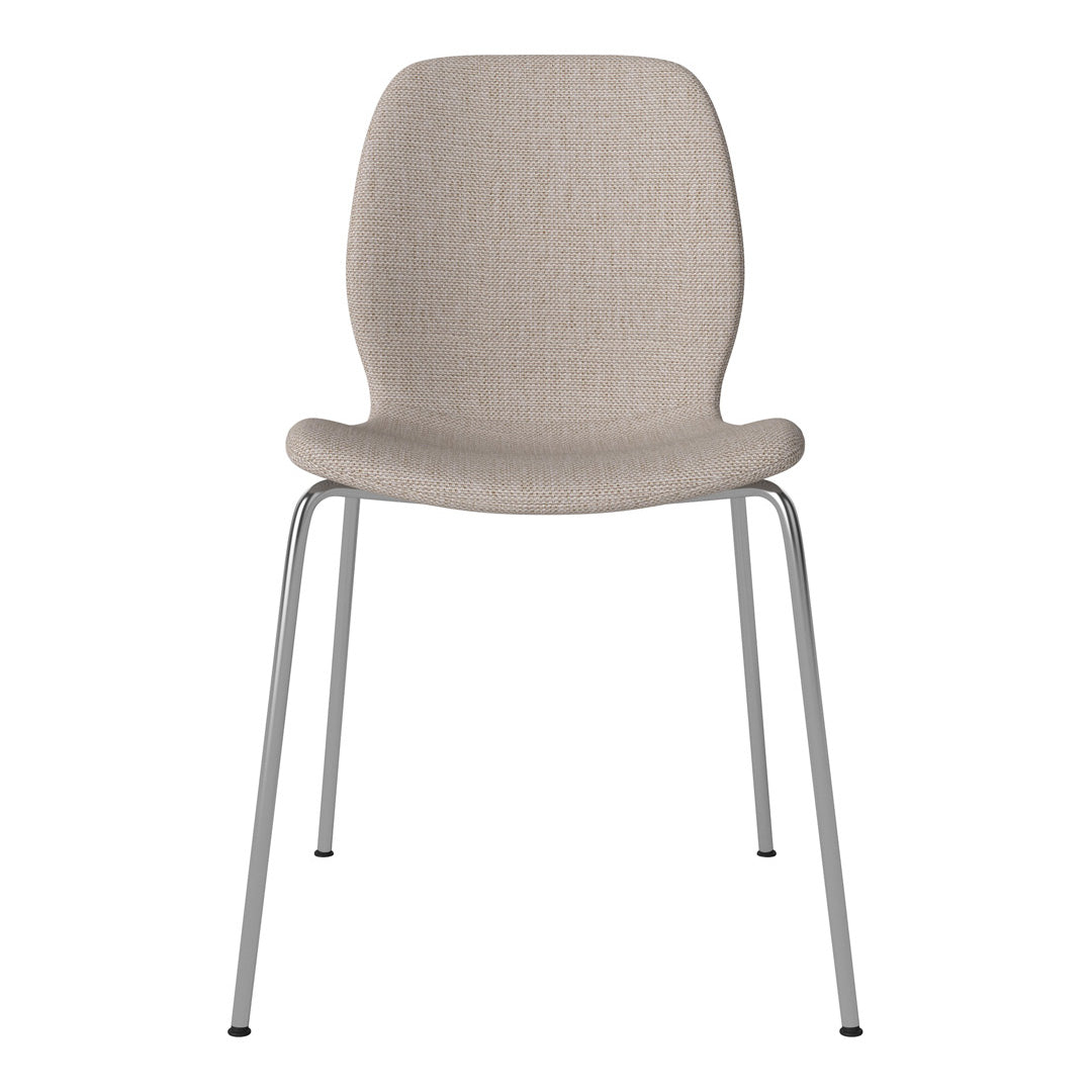 Chaise de salle à manger Seed - Rembourrée - Base chromée