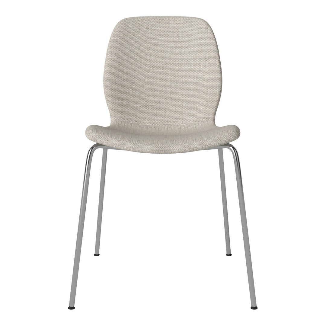 Chaise de salle à manger Seed - Rembourrée - Base chromée