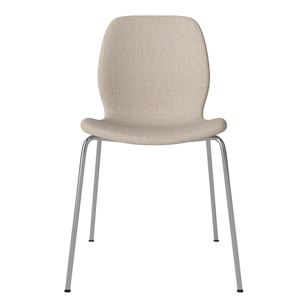 Chaise de salle à manger Seed - Rembourrée - Base chromée