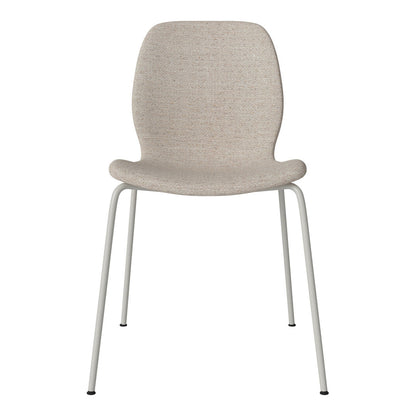 Chaise de salle à manger Seed - Rembourrée - Base en acier, laquée gris