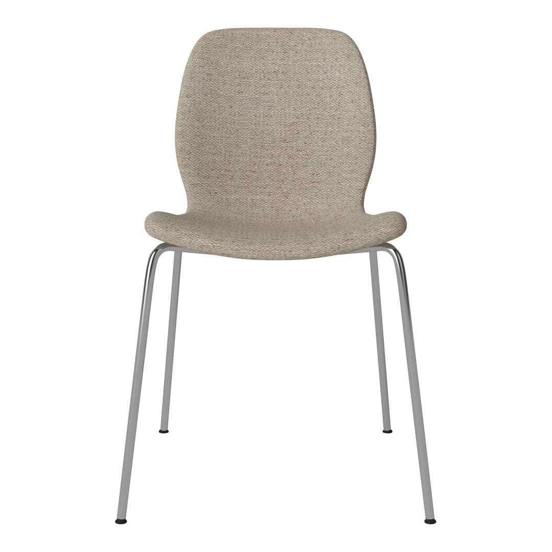 Chaise de salle à manger Seed - Rembourrée - Base chromée
