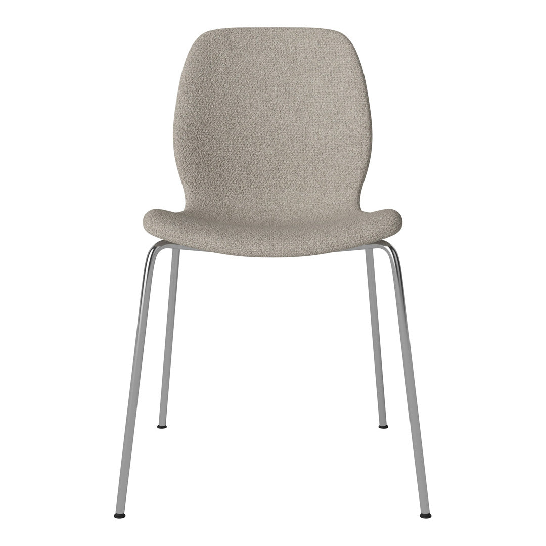 Chaise de salle à manger Seed - Rembourrée - Base chromée