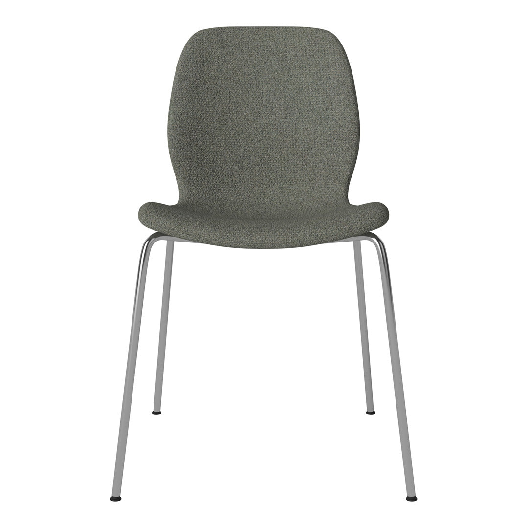 Chaise de salle à manger Seed - Rembourrée - Base chromée