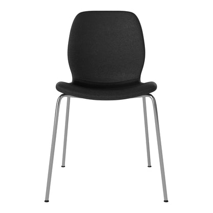 Chaise de salle à manger Seed - Rembourrée - Base chromée