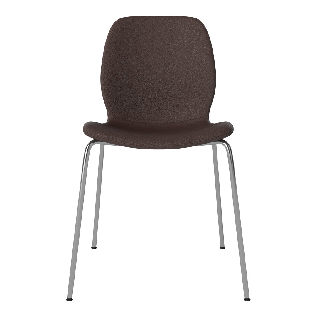 Chaise de salle à manger Seed - Rembourrée - Base chromée