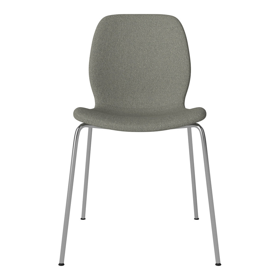 Chaise de salle à manger Seed - Rembourrée - Base chromée