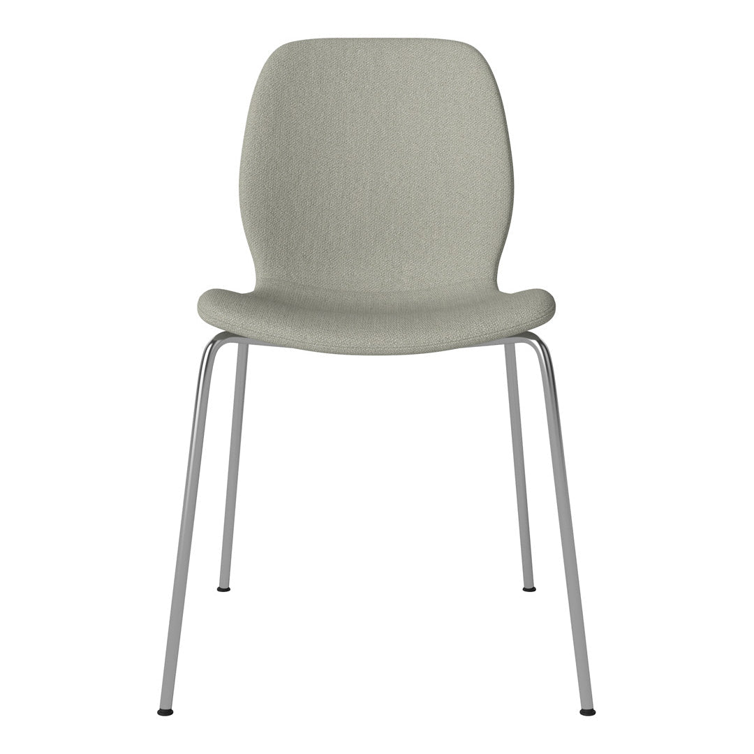 Chaise de salle à manger Seed - Rembourrée - Base chromée