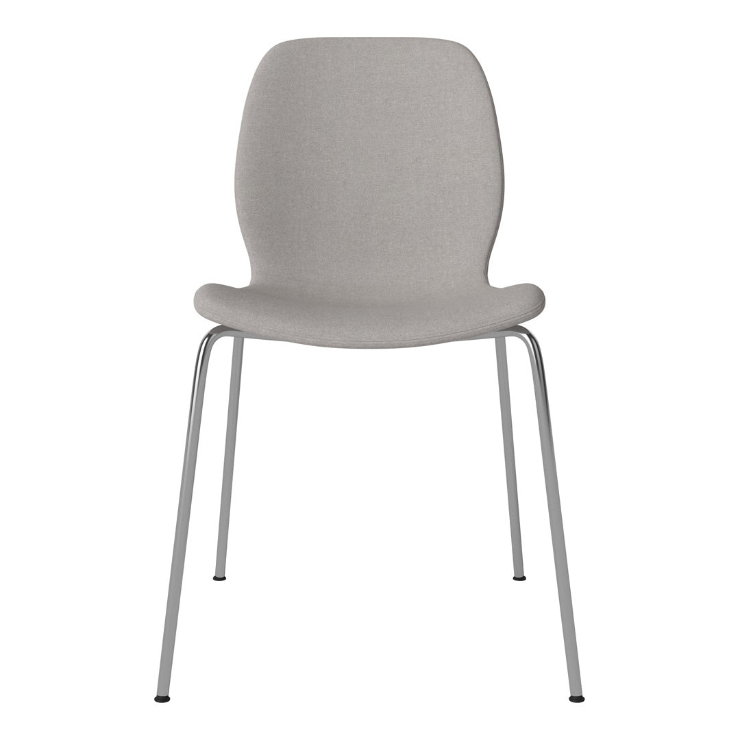 Chaise de salle à manger Seed - Rembourrée - Base chromée