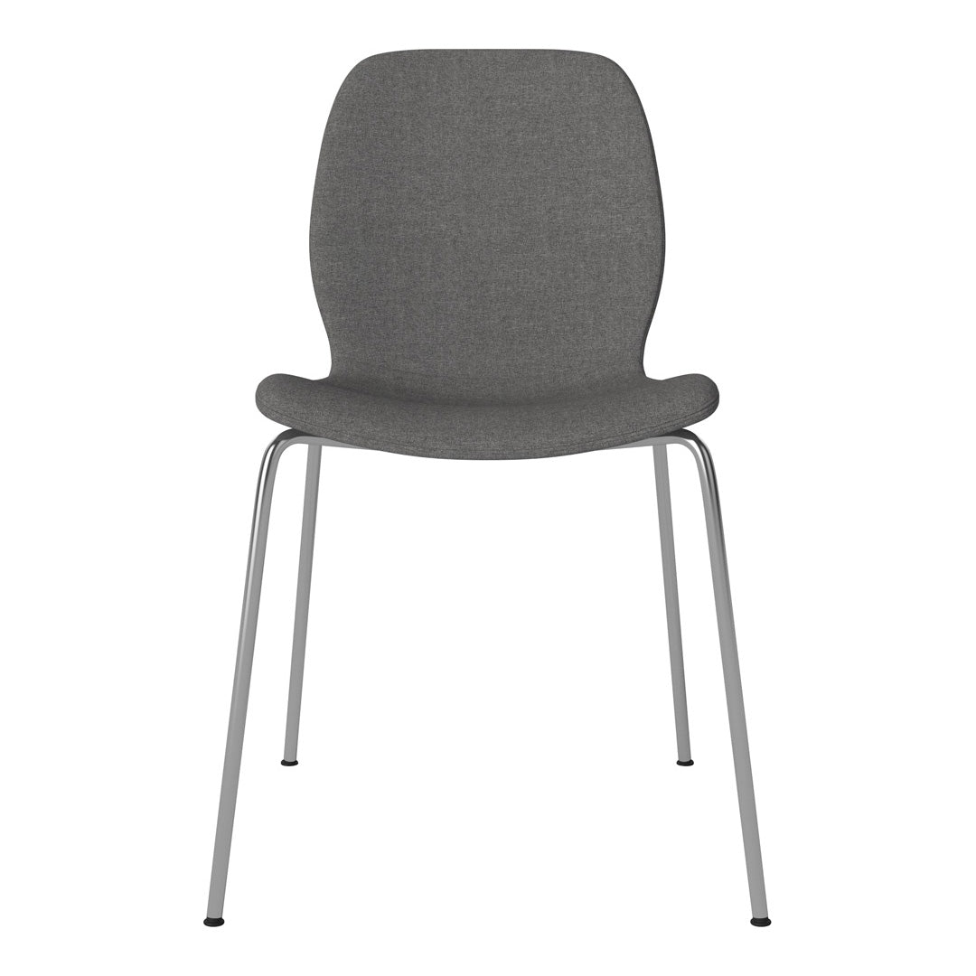 Chaise de salle à manger Seed - Rembourrée - Base chromée