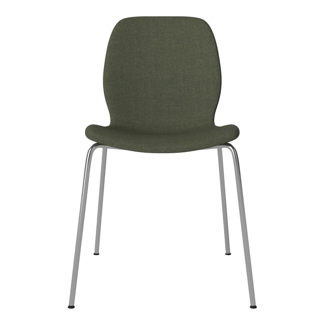 Chaise de salle à manger Seed - Rembourrée - Base chromée