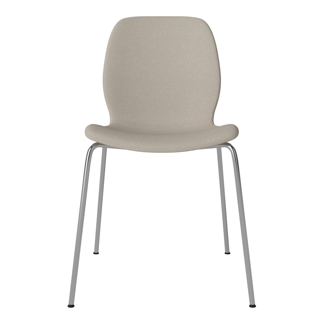 Chaise de salle à manger Seed - Rembourrée - Base chromée
