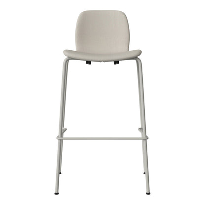 Chaise de bar Seed - Rembourrée - Piètement en acier, laquée gris