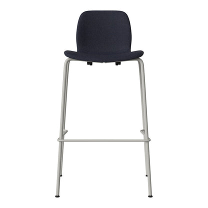 Chaise de bar Seed - Rembourrée - Piètement en acier, laquée gris