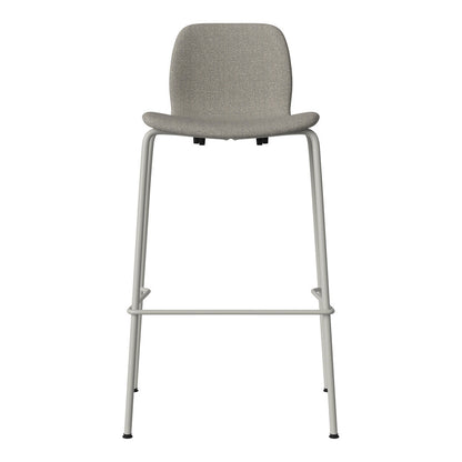 Chaise de bar Seed - Rembourrée - Piètement en acier, laquée gris