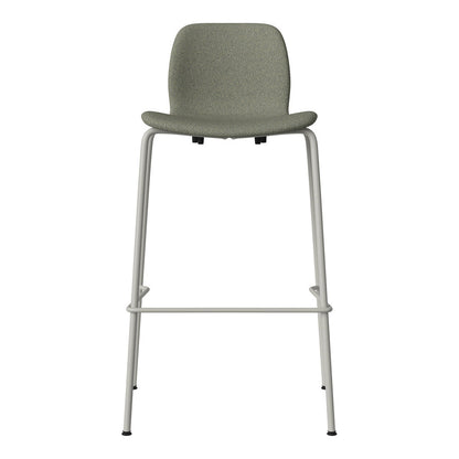 Chaise de bar Seed - Rembourrée - Piètement en acier, laquée gris