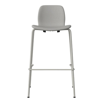 Chaise de bar Seed - Rembourrée - Piètement en acier, laquée gris