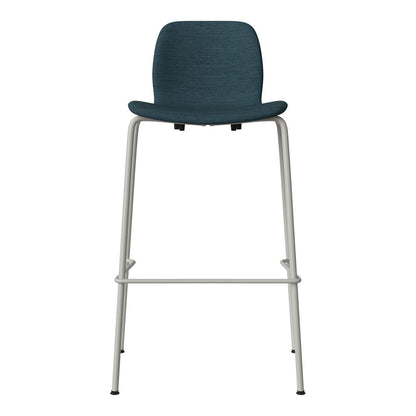 Chaise de bar Seed - Rembourrée - Piètement en acier, laquée gris