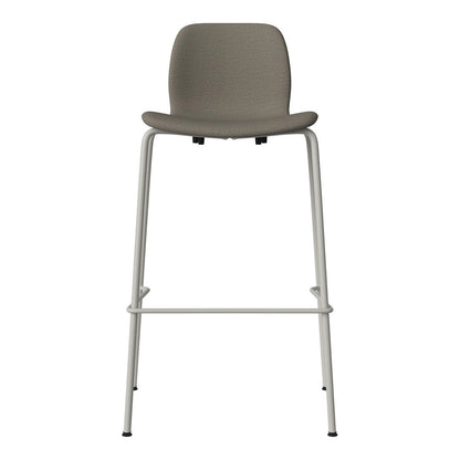 Chaise de bar Seed - Rembourrée - Piètement en acier, laquée gris