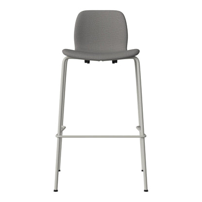 Chaise de bar Seed - Rembourrée - Piètement en acier, laquée gris