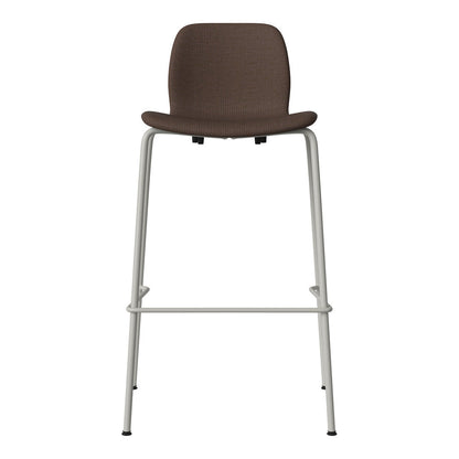 Chaise de bar Seed - Rembourrée - Piètement en acier, laquée gris
