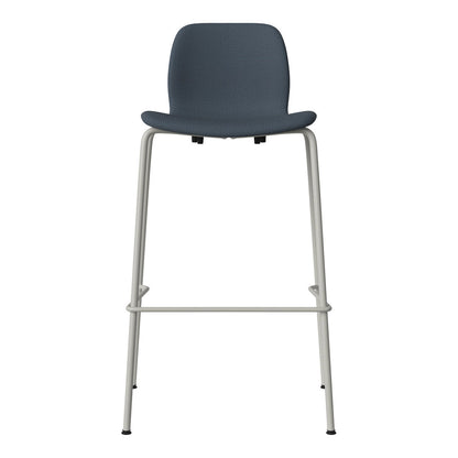 Chaise de bar Seed - Rembourrée - Piètement en acier, laquée gris