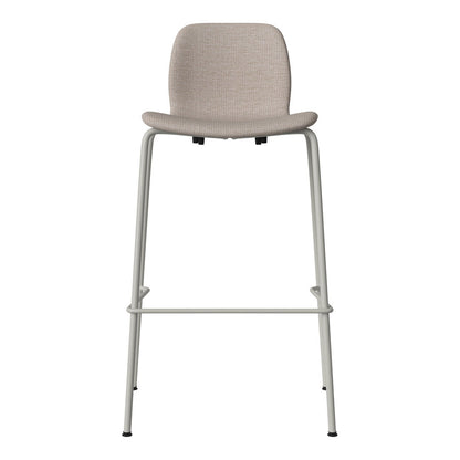 Chaise de bar Seed - Rembourrée - Piètement en acier, laquée gris