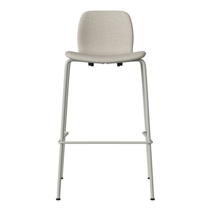 Chaise de bar Seed - Rembourrée - Piètement en acier, laquée gris